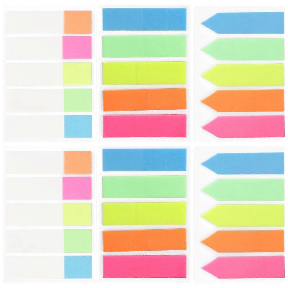 6 Books of Guided Reading Strips Note Highlight Strips Reading Stickers Colorful Reading Bookmarks