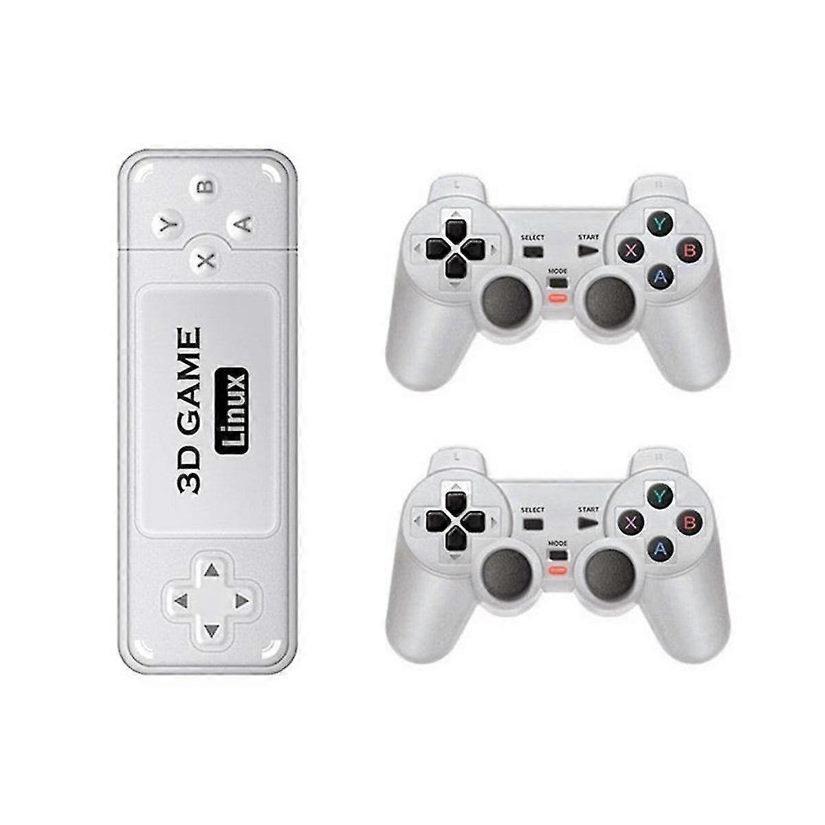 Y6 Spielkonsole Heimvideo 4k HD Game Stick 2.4g Drahtloser Dual-Player-Controller Media Player-128g