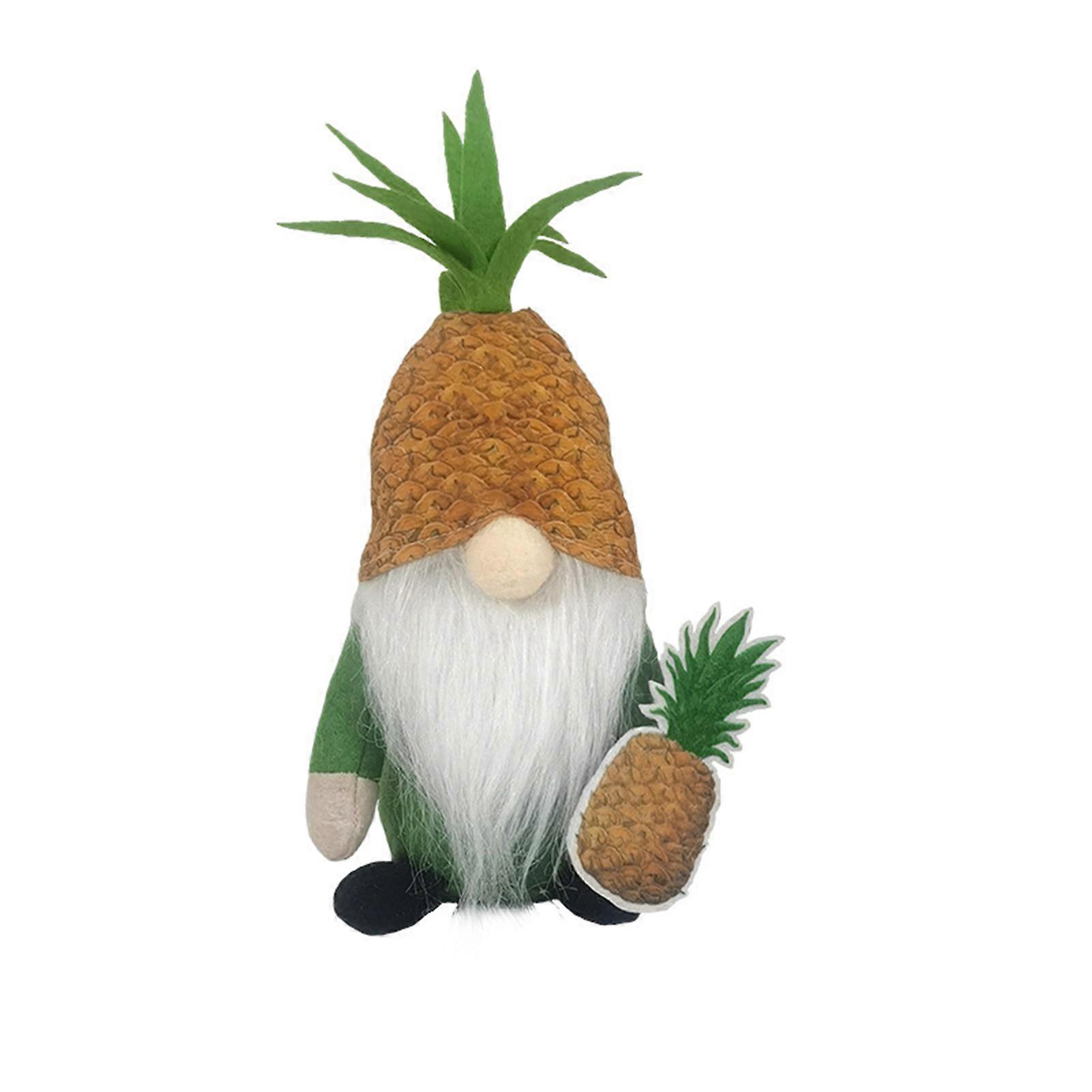 Faceless Doll Couple Plush Toy Pineapple White Beard Shape Hawaiian Couple Plush Toy Good Luck Charm Gnome Doll Jikaix