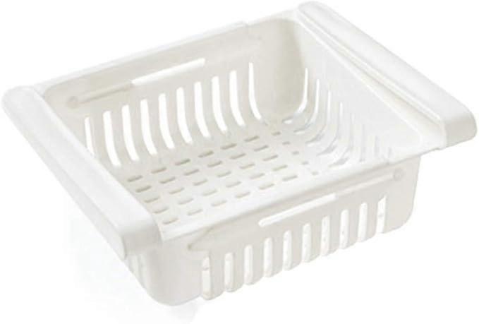 Extendable Fridge Drawer Organizer - Maximizes Space, Keeps Food Fresh and Accessible