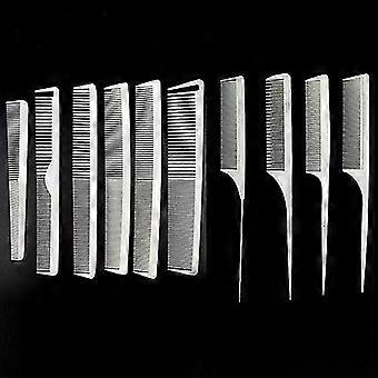 10pcs professionele carbon kammen haarstylist snijden antistatisch voor kapsalon