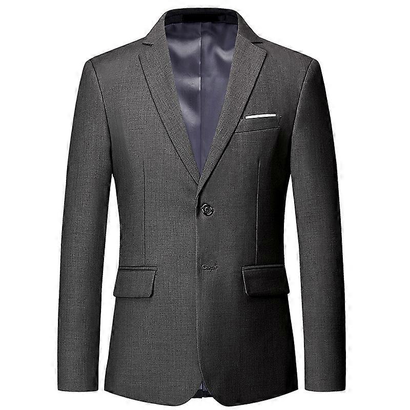 Men's Business Blazer Solid Slim Fit Jacket