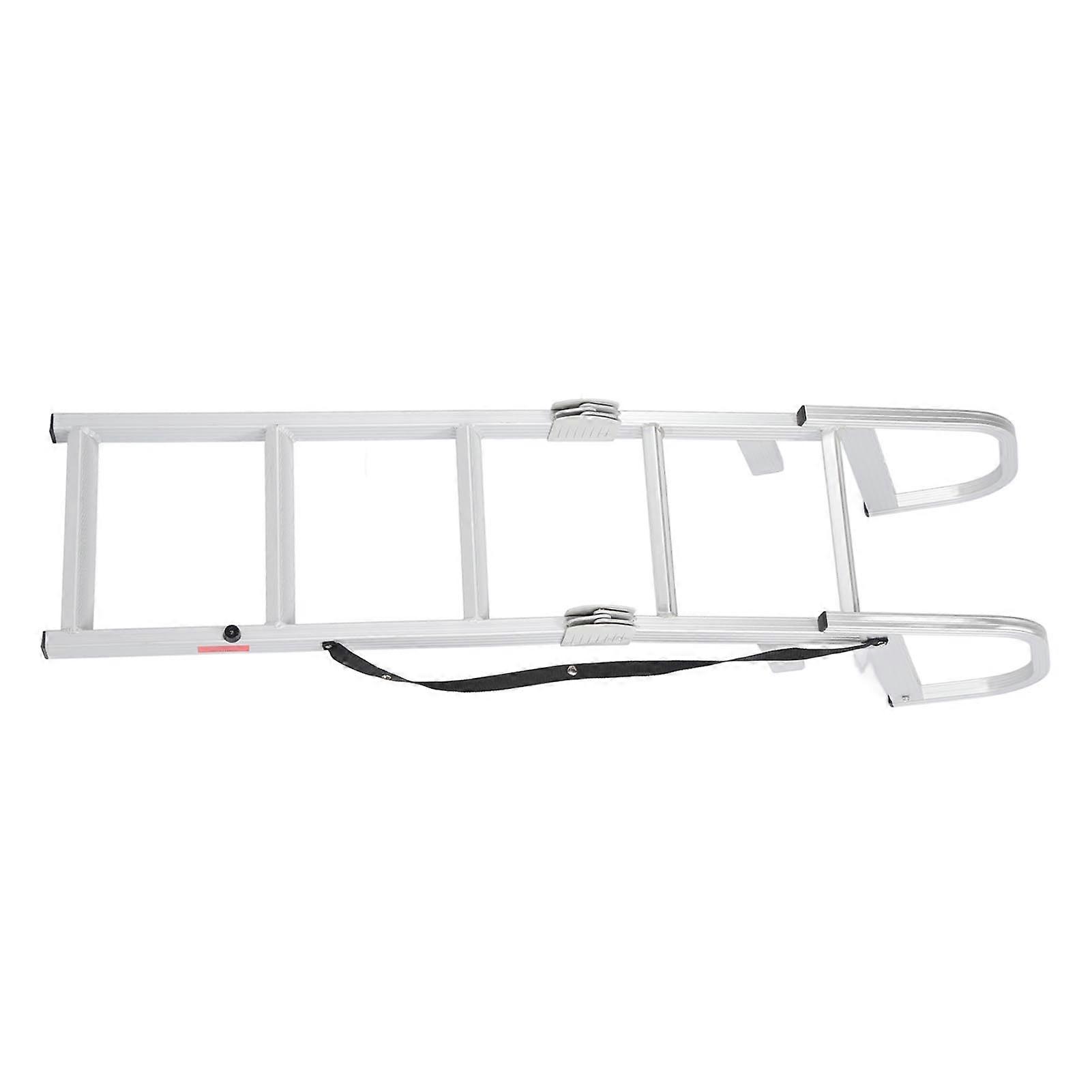 Boat Folding Ladder 5 Step Anti Slip Rustproof Sturdy Pontoon Boat Ladder For Yachts Ships Swimming Pools 