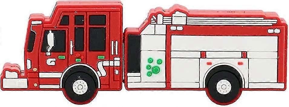 8gb Usb 2.0 Flash Drive Cartoon Red Fire Engine Shape Memory Stick Thumb Drive
