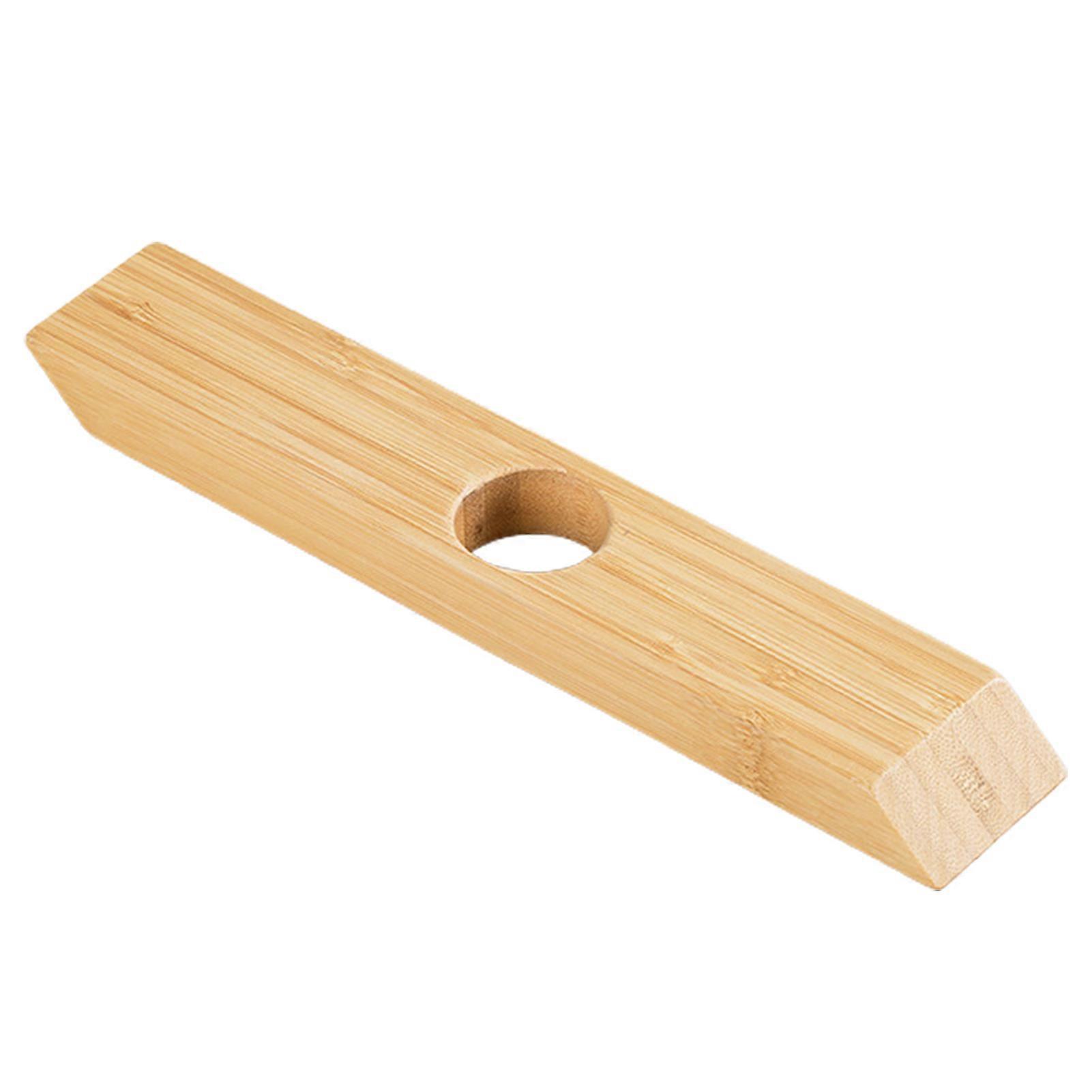 Bamboo Wine Rack Thickened Easy to Clean Creative Semicircle/Straight Design Elegant Balancing Wine Display Holder