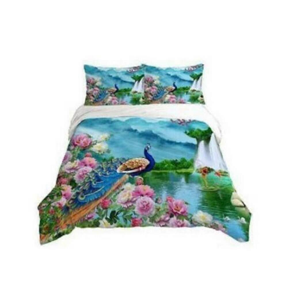 a530 Lençóis Animais Borboleta Cavalo Colcha Conjunto de Capa de Edredão Crianças Roupa de Cama Colcha Soft3-Piece Conjunto de Cama (1 Capa de Edredão + 2 Fronhas) Tm530