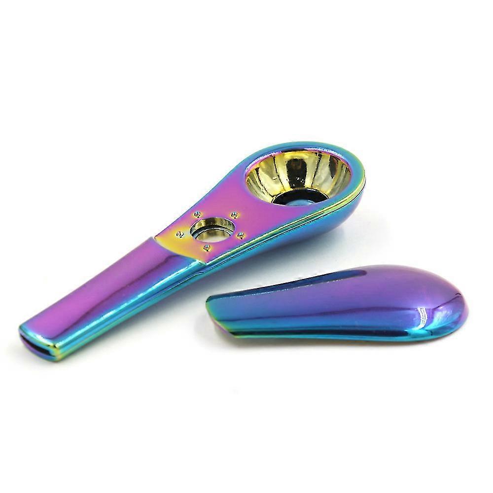 Zuppa Cucchiaio Pipa Colorata Pipa Piccola Canna di Tabacco Creativa Mini Pipa Portatile Pipa Fumo Set 1 Colore