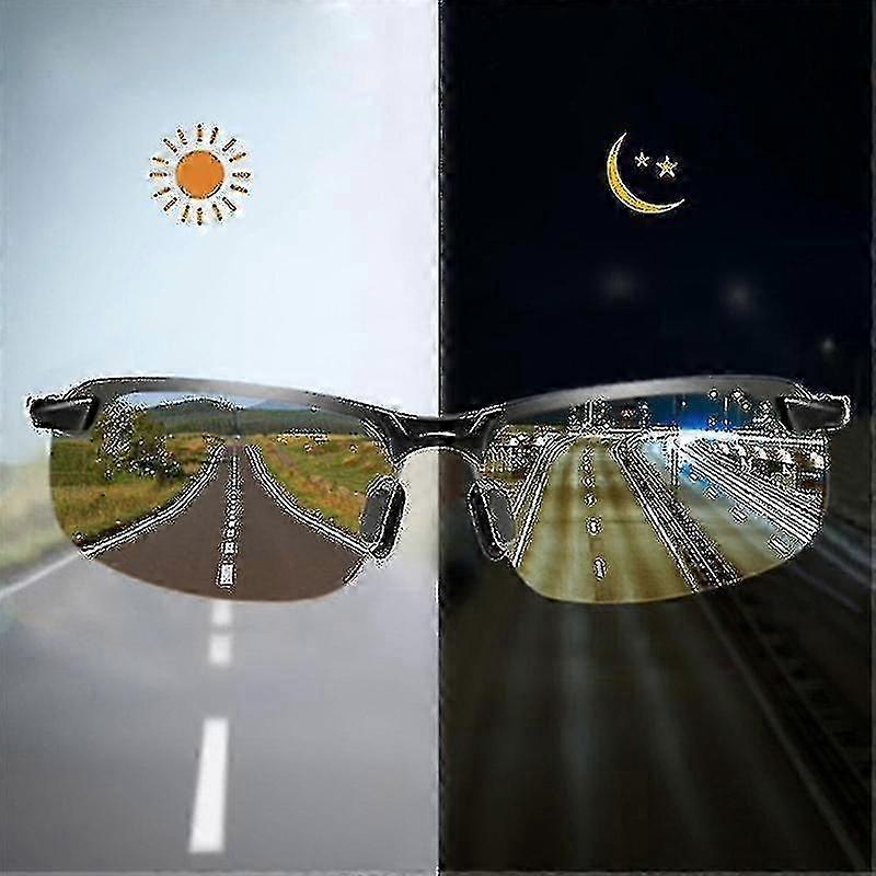 高品質メンズ偏光ドライビンググラスサングラスデイナイトビジョンドライバーのアイウェア-Yujia