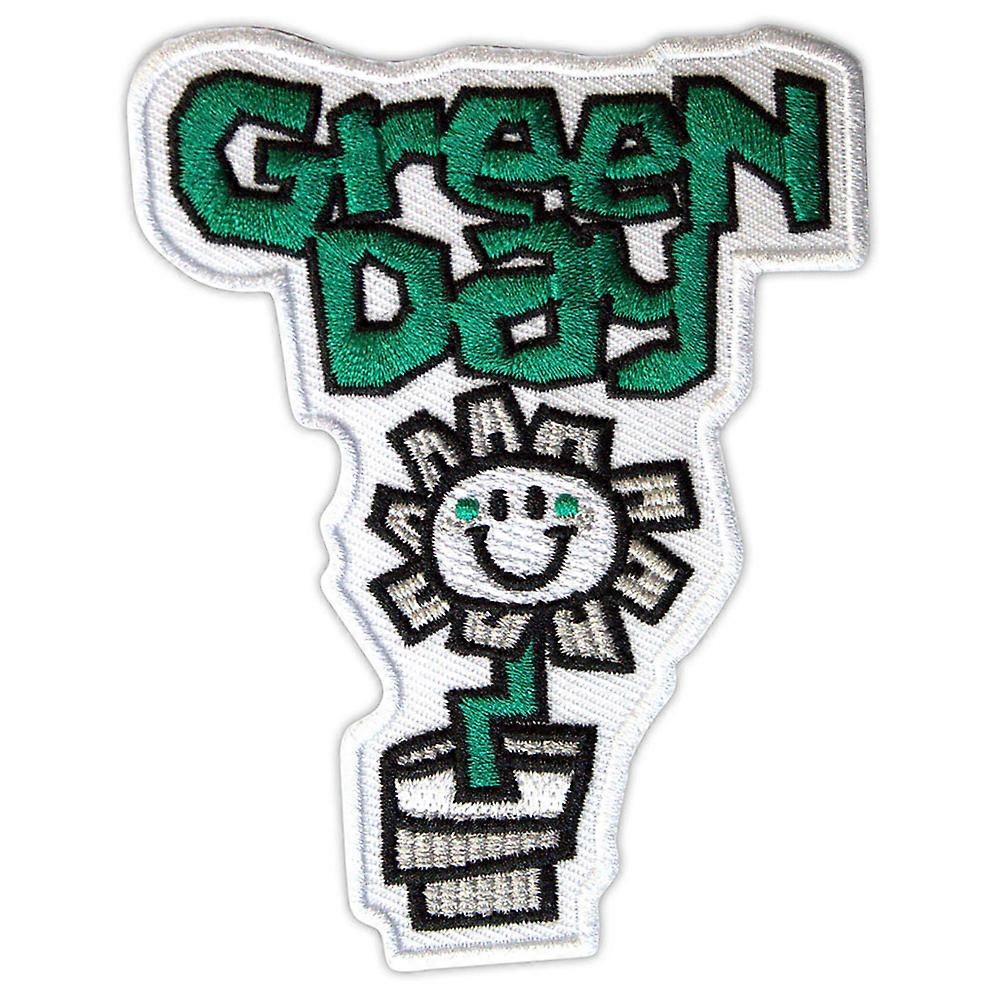 Green Day Flower Pot Standard Woven Patch