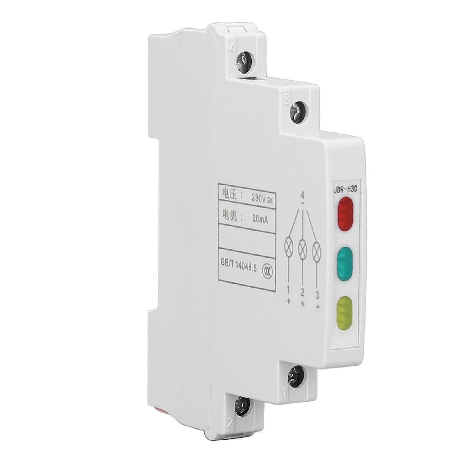 Miniature LED Rail Indicator Light for CNC Lathes & Workshops - DIN Rail Mount AC/DC