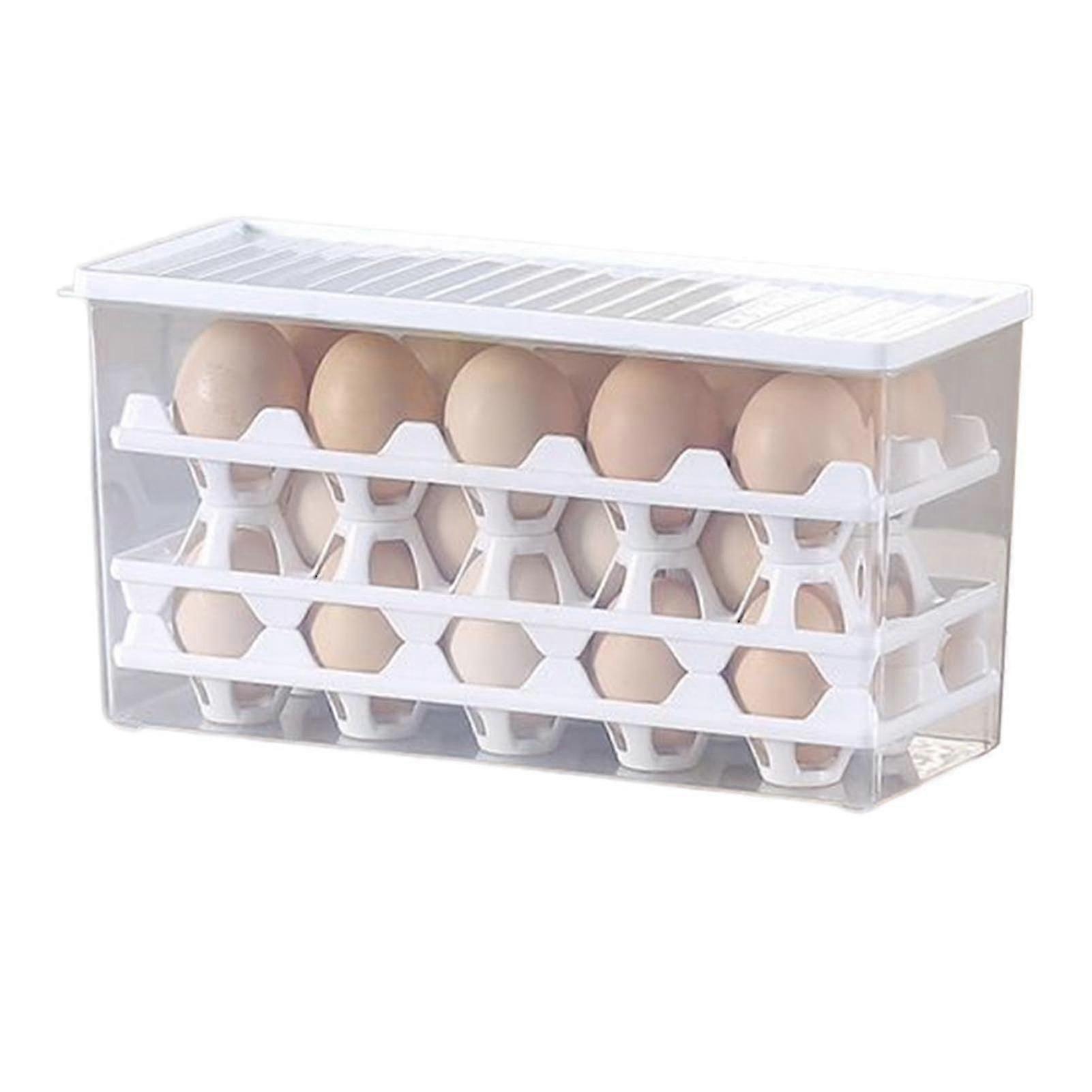 Egg Storage Container For Refrigerator Door Holds 10 Counts Large Capacity Fridges Egg Container Kitchen Accessories A