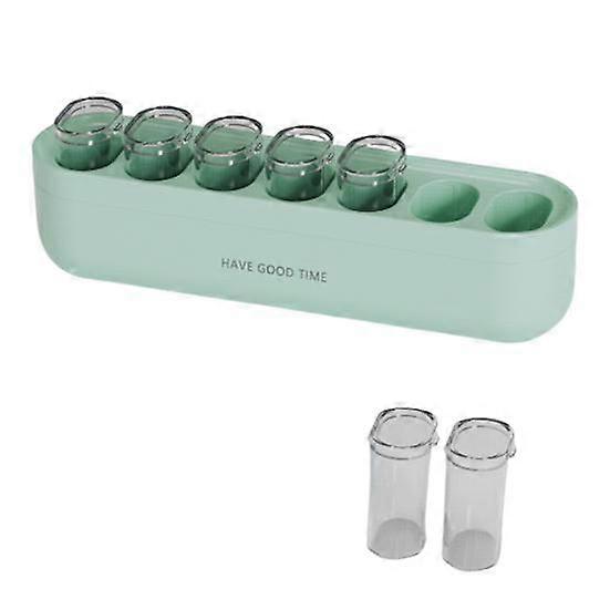 Mini Portable Pill Box Large Capacity Odor-Free 7-Grids with Separate Lid Dust-proof One Week Pill Boxes
