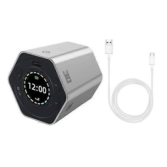Pomodoro Timer Portable Hexagon Flip Timer Dual Timing Mode Productivity Cube Mute Adjustable Sound