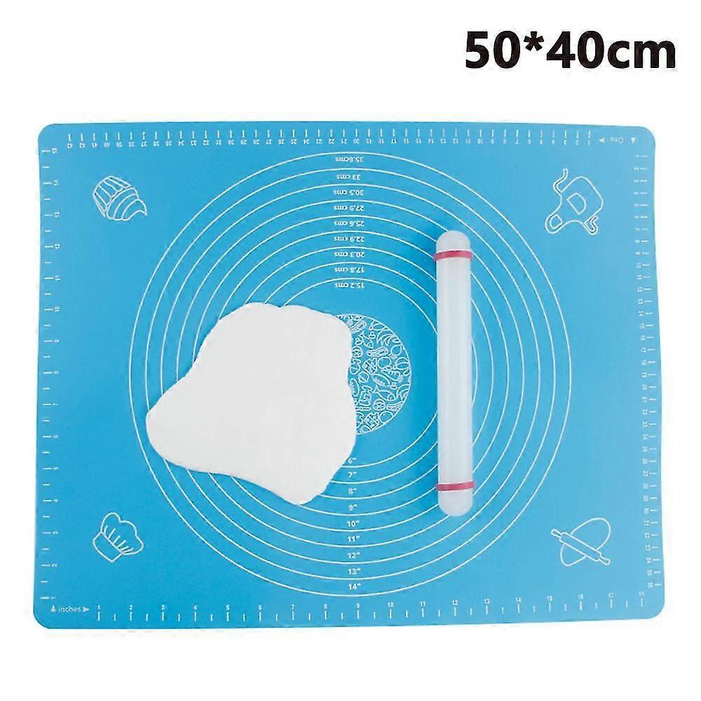 Rolling Baking Mat For Pastry Dough Thickened Silicone Pastry Kneading Board With Measurements Food Grade Non-stick Non-slip Rolling Dough Baking Mat