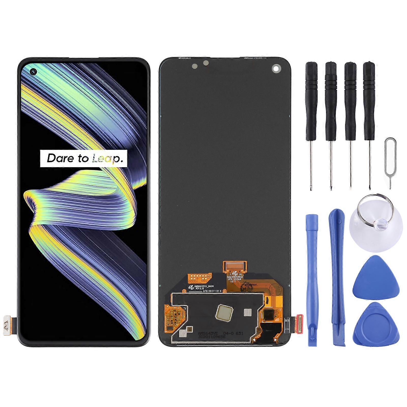 COMPATIBLE Super AMOLED Matériau Écran LCD et numériseur Ensemble complet pour OPPO Realme X7 Max 5G