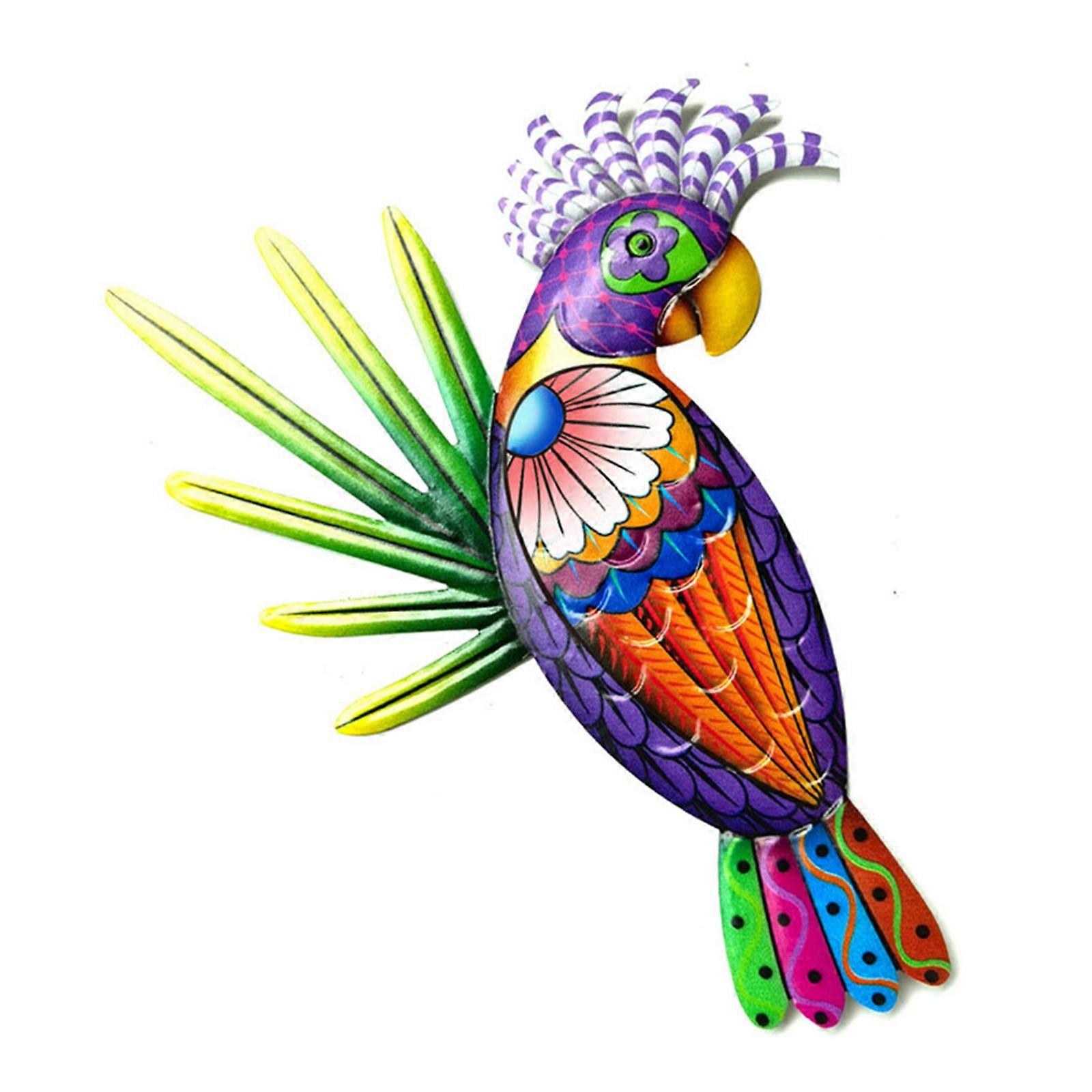 Large Simulation Parrot Ornament Vivid Parrot Lawn Figurine Animal Garden Bird Prop Decoration Craft Figurines  yellow