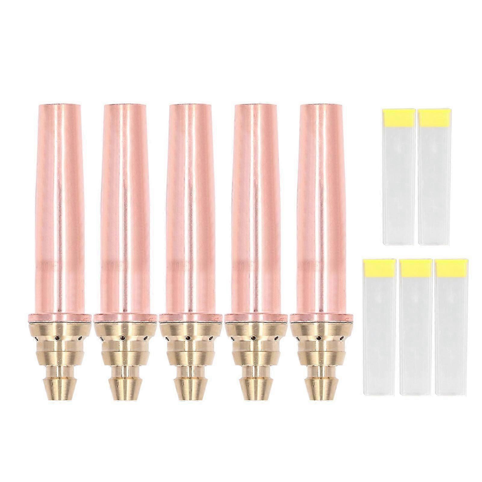 5PCS Cutting Tips Split Propane Gas Machine Isobaric Welding Nozzles Torch ConsumablesG039#