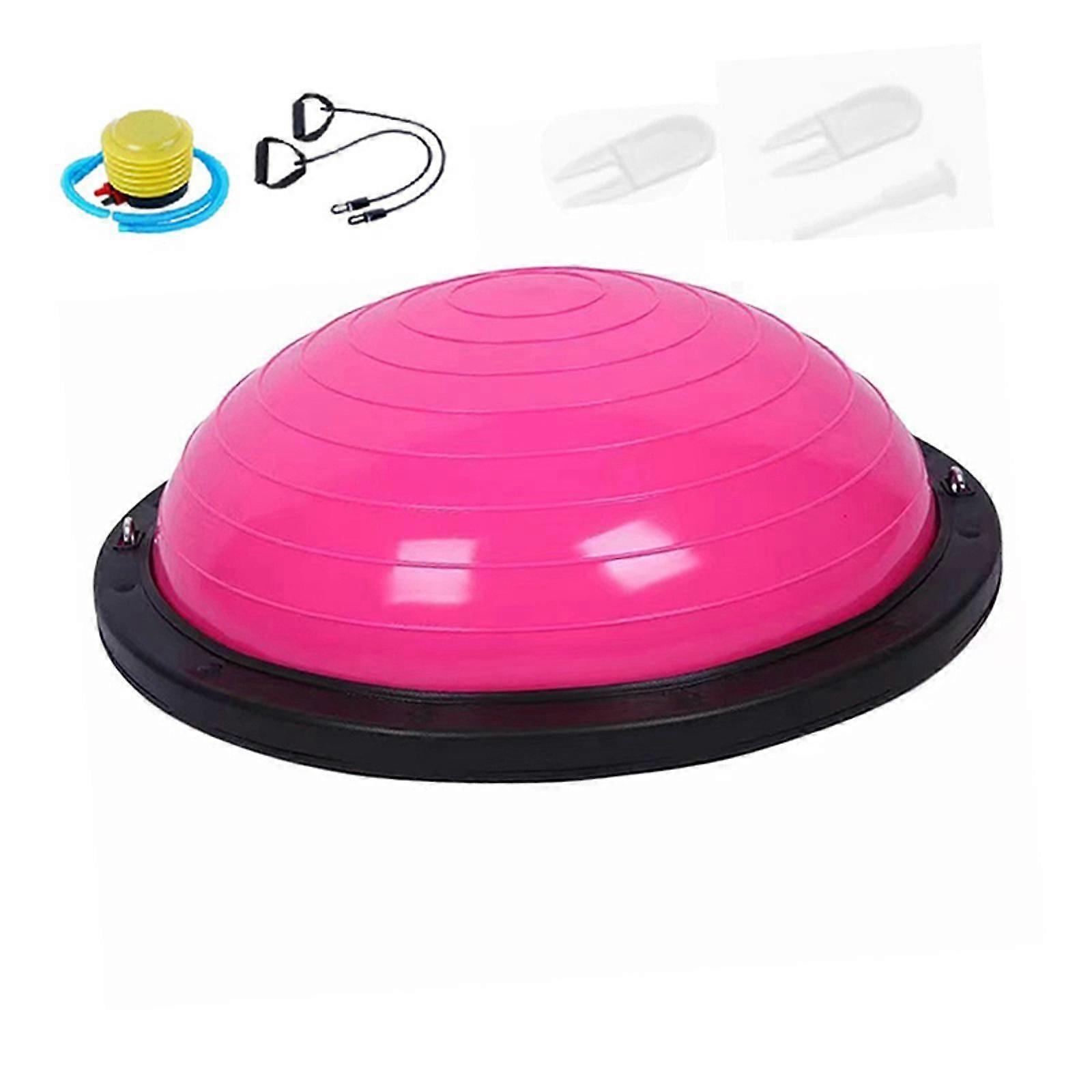 כדור איזון חצי כדור תרגיל עם משאבה לספורט אימון גוף מלא יוגה אפור