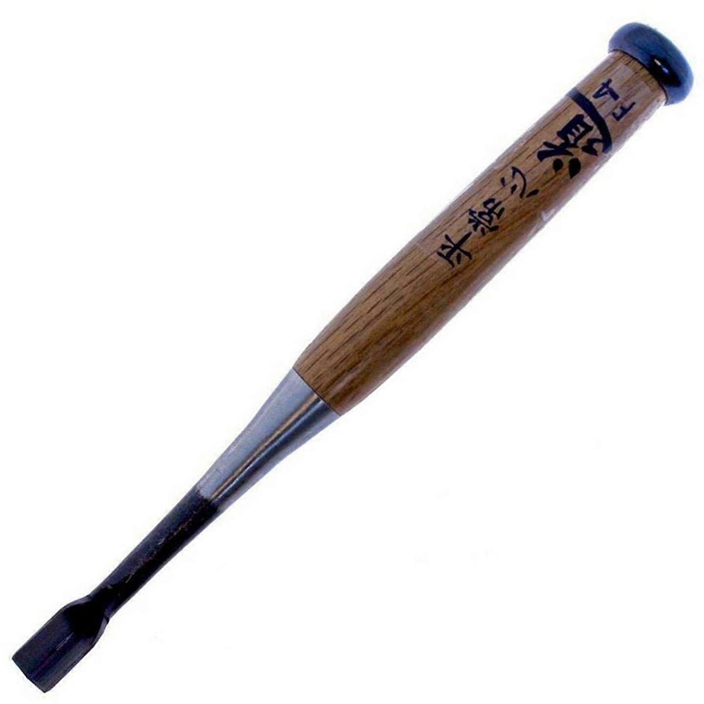 Michihamono Large 12mm Wood Carving Tool F-4 Socket V Gouge Shortbent Chisel
