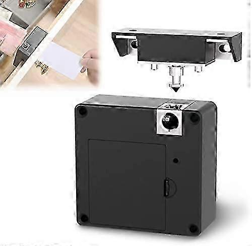 TCGG-Electronic Cabinet Lock, Invisible Electronic Cabinet Lock Kit Hidden DIY Lock, Home Office Smart Hidden Drawer Locker, Intelligent Cabinet Card