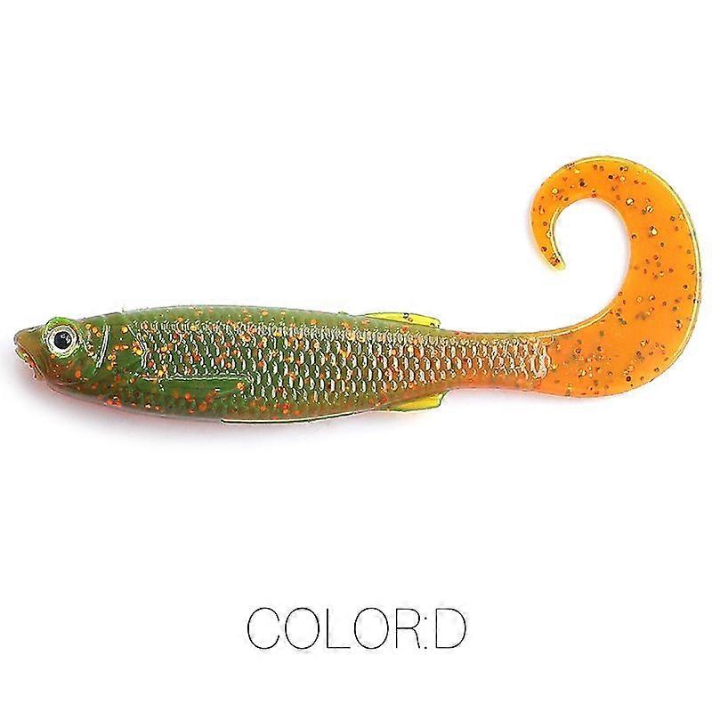 Supercontinent 2023 Soft Hook Fishing Lure T-Tail Luya With 3D Eyes 5cm/6.5cm For River Lake Ocean Beach Fishing