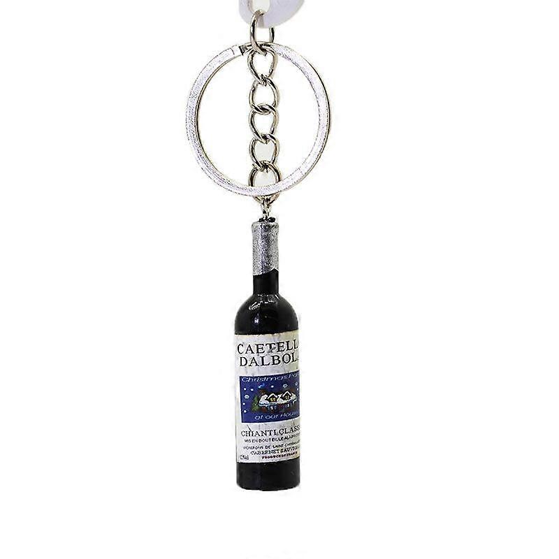 Cute Creative Personality Small Gift Practical Simulation Beer Bottle Beverage Bottle Keychain Mobile Phone Bag Pendant
