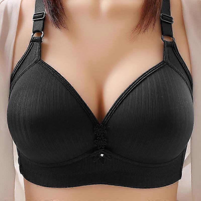 Push Up Bras For Women Large Size Full Cup Adjustment Wireless Lace Seamless Bralette Tops Big Breast Seamless Underwear 2024