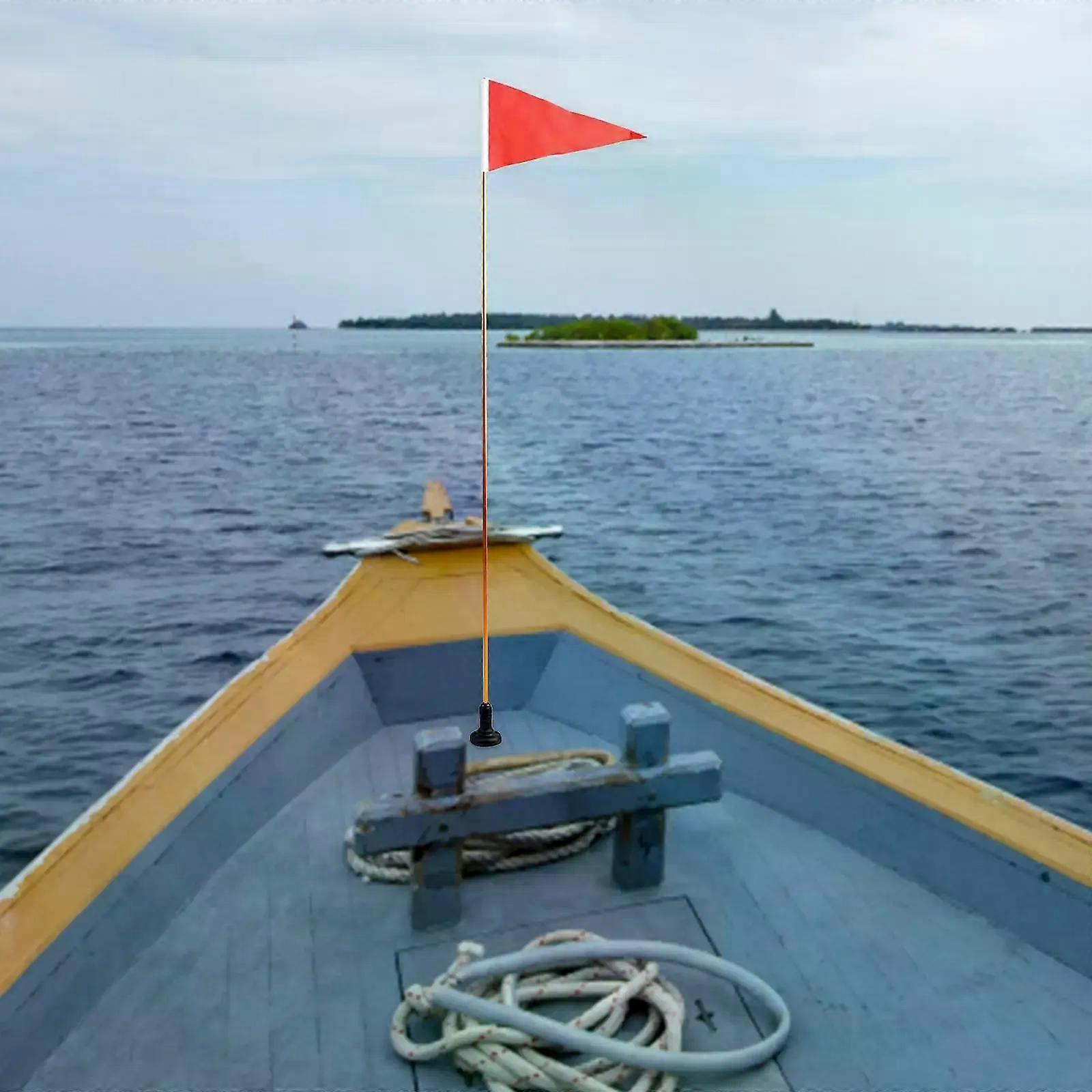 Kayak Visibility Kit 4ft Safety Flag With Mounting Plate Easy Installation