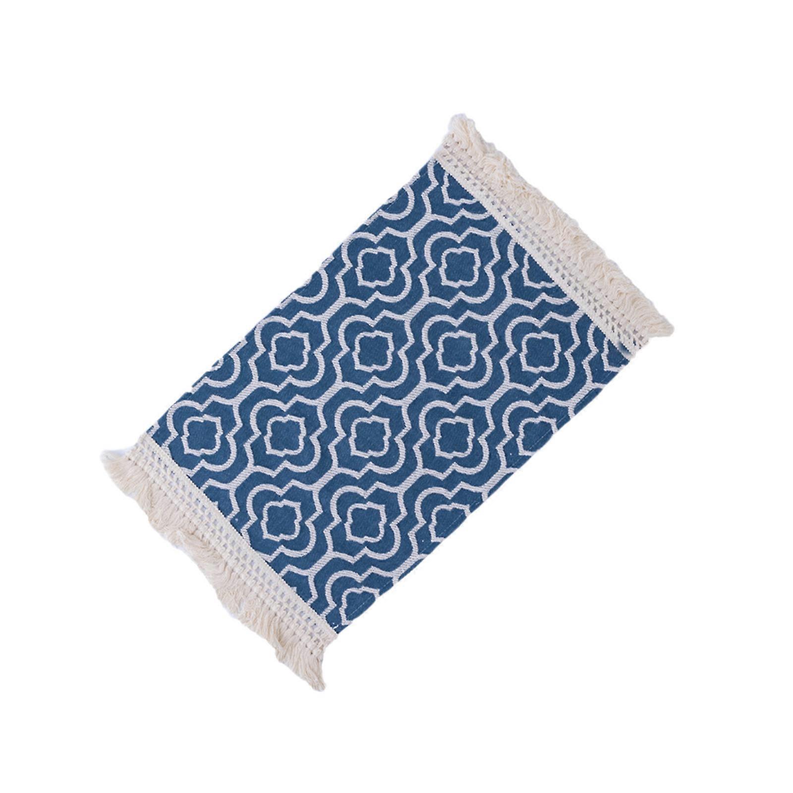Sets de table épais en coton et lin avec pompon, sets de table pratiques isolés