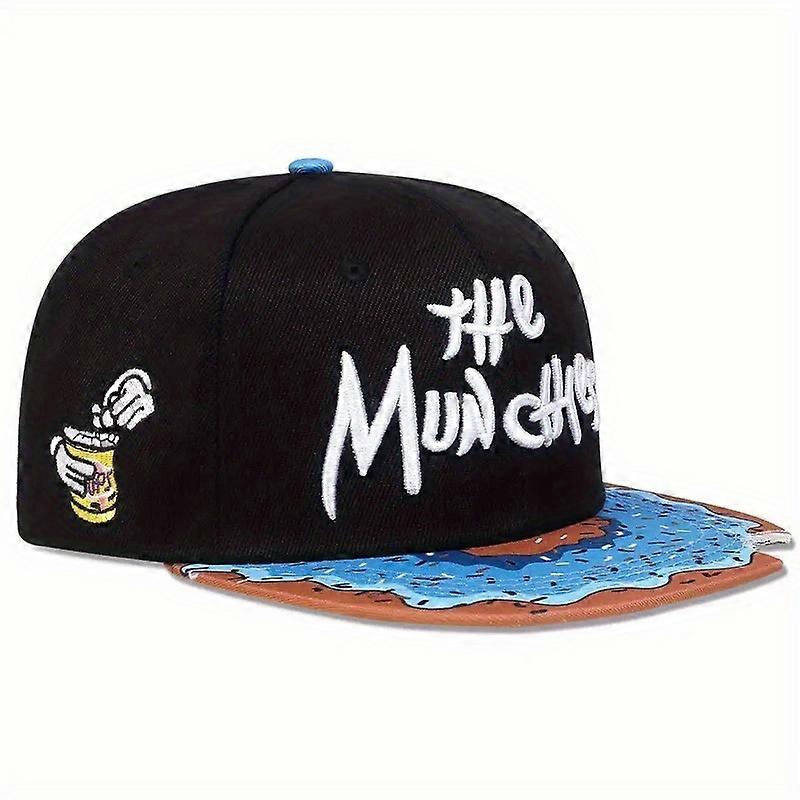 Gap Donut Flat Top Women's Hip-Hop Hat: Embroidered Baseball Cap