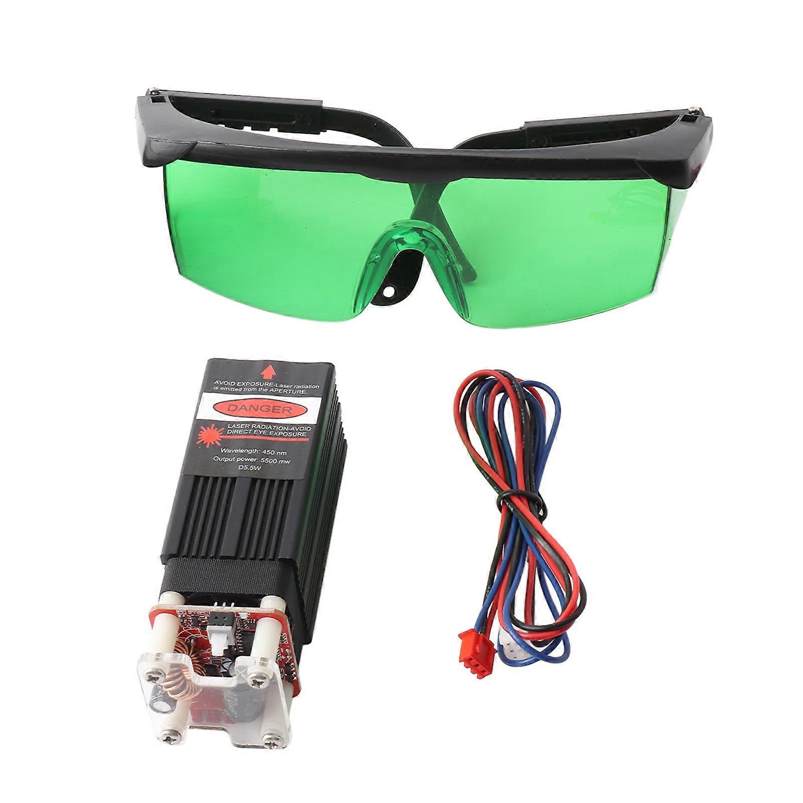 CNC Engraving Machine Laser Module Professional High Speed Adjustable Laser Head Engraver Machine Accessories 5500mw