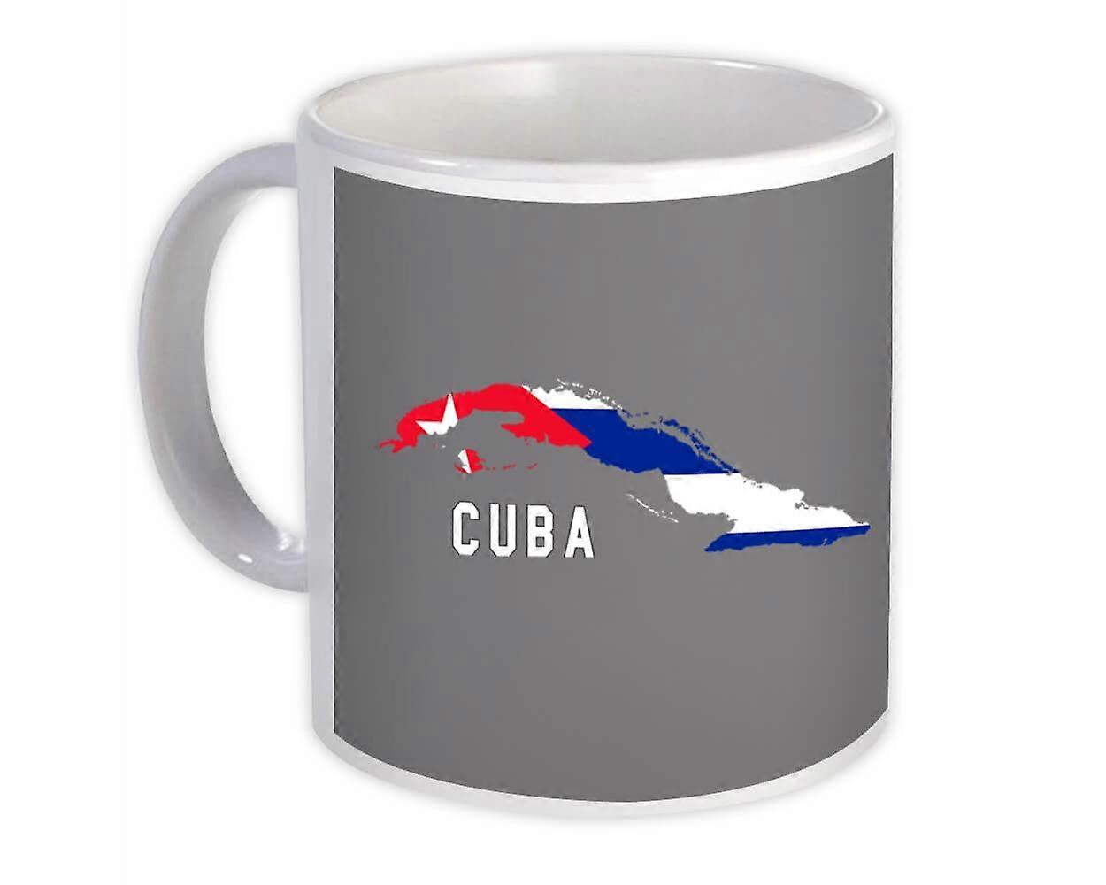 Gift Mug: Cuba Map Flag Country