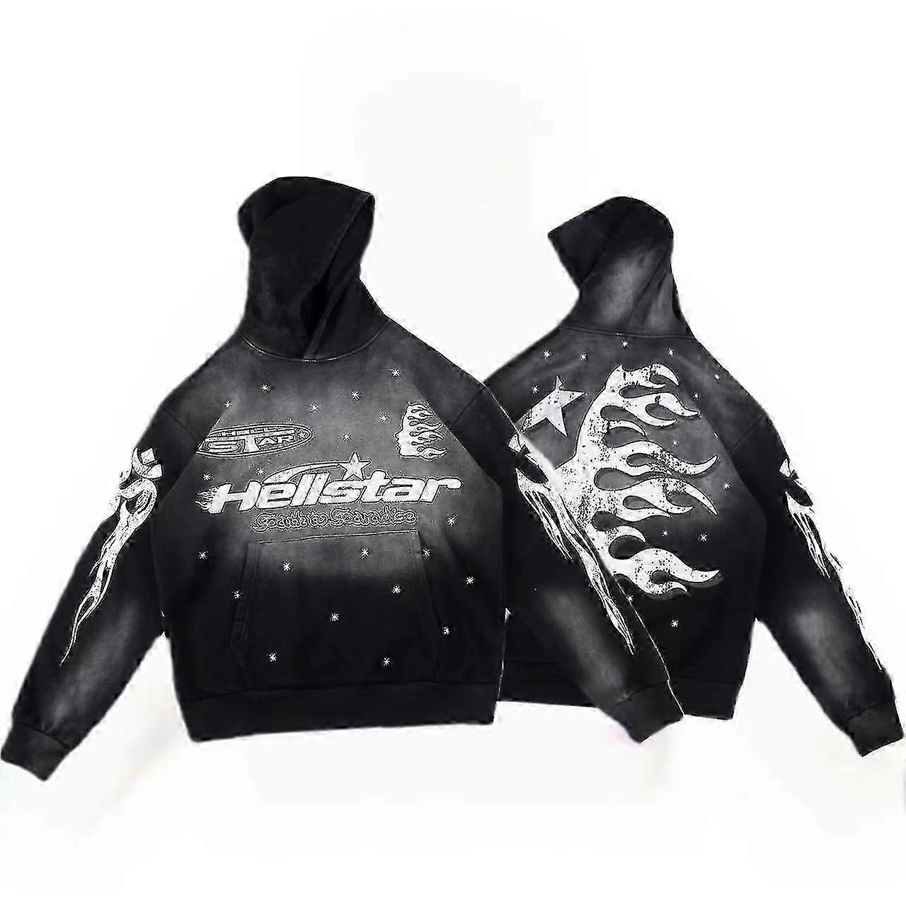 Ceket Hellstar Beyin Yıkanmış Hoodie Retro Çamur Boyası Kapüşonlu Akın Erkekler Ve Kadınlar -nmaov