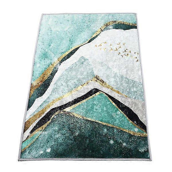 Non-Slip Bathroom Floor Mat, Absorbent Polyester, 60x40 cm, Stylish Printed Pattern, Durable and Easy to Clean