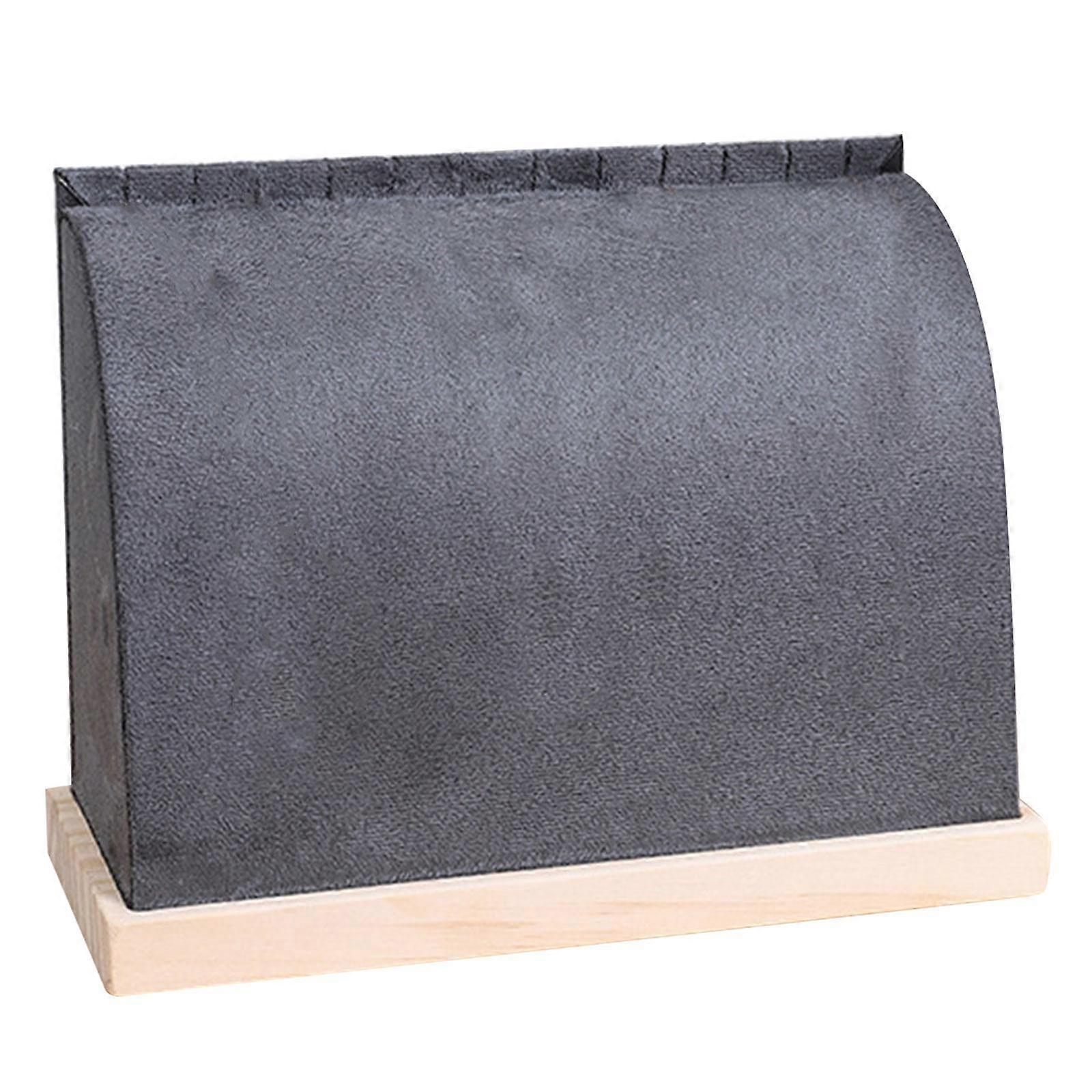 Modieuze houten basis ketting display stand Stevige houten ketting standaard Handige sieraden display en opslag organisator