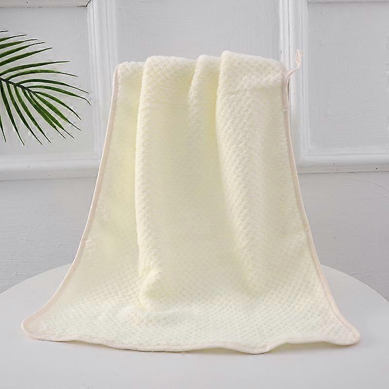 Coral Fleece Pineapple Grid Towel, Soft and Non Fading Towel, Absorbent Towel