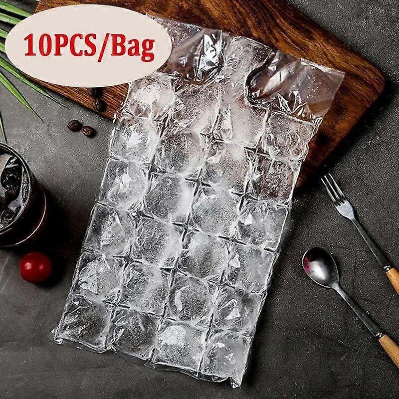 10Pcs/Pack Disposable Ice Cube Mold, DIY Self-Sealing Ice Cube Bag, Transparent Design for Faster Freezing, Kitchen Gadgets for Creative Ice Making