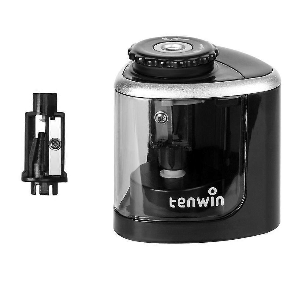 Electric Pencil Sharpener, Pencil Sharpener Slotted Pencil Sharpener Manual and Electric Pencil Sharpener with Replaceable Blades for Pencil, Colored