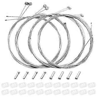 4 Pcs Front Rear Brake Cable for Mountain Bike 4 Pcs Front Rear Shifting Speed Cable for MTB Bike Road Bike Bicycle Replacement