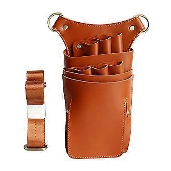 Attrezzatura da barbiere professionale Vita O Spalla Wear, Cintura regolabile Forbici e cesoie in pelle PU Design multi-tasca Design elegante per capelli