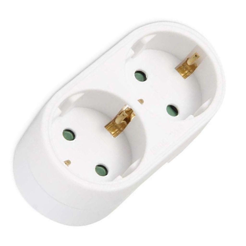Upgrades Electrical Socket Adapter Expands One to Two Outlets PP Power Socket