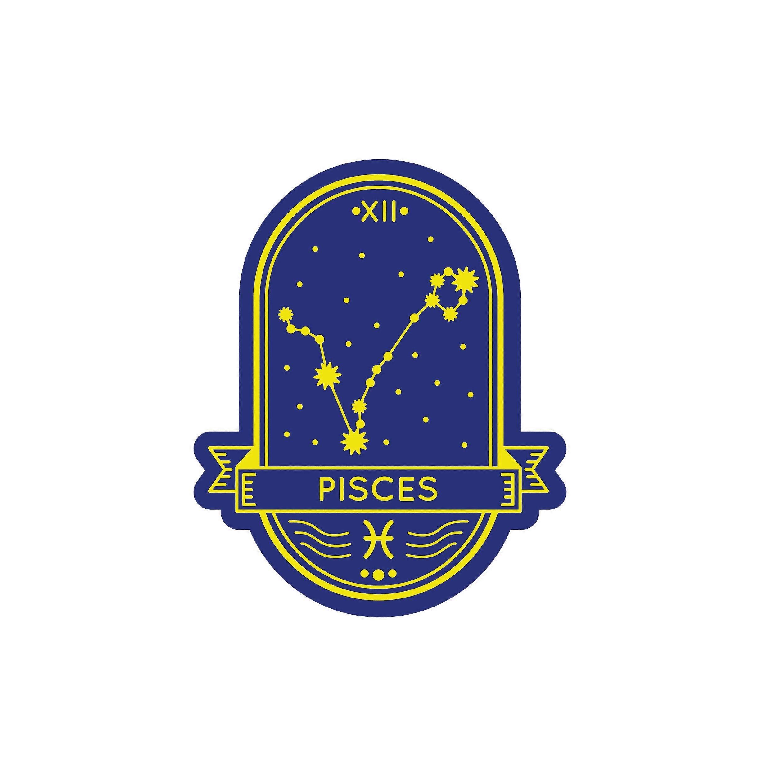Iron-on patch Pisces Zodiac Badge