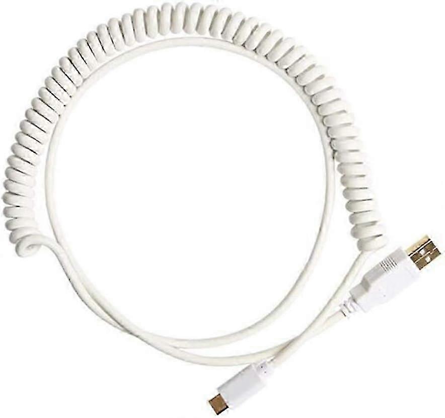 USB C Coiled Cable Wire Mechanical Keyboard USB Cable Type C USB Interface for Poker 2 GH60 Keyboard