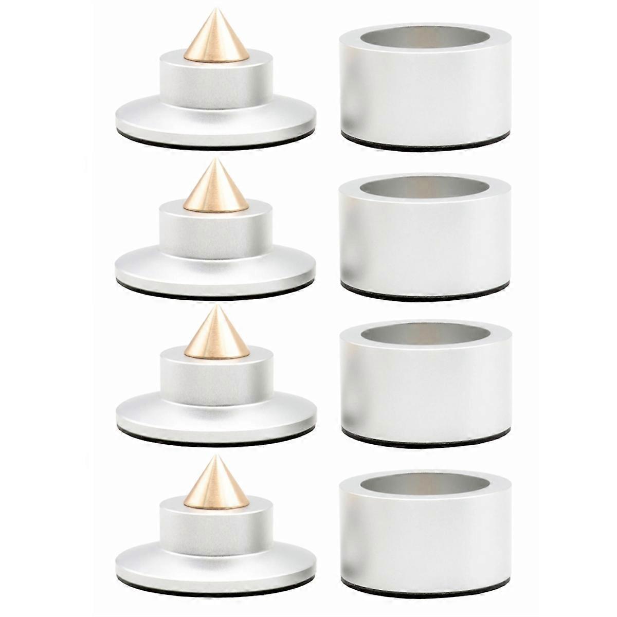 Shock Spikes Spring Damping Pad HIFI Stand Silver