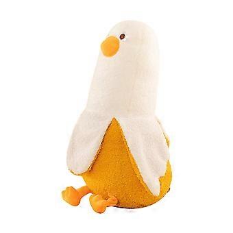 Lovely Banana Figure Toy Funny Duck Hugging Doll Shower Gifts Banana Washable Doll for Toddlers Kids  Yellow