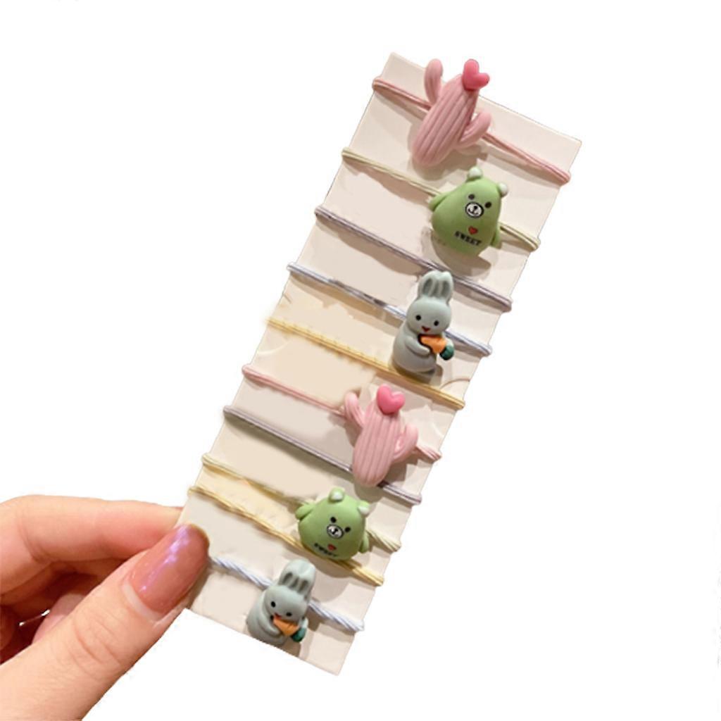 Joustavat hiuslenkit pehmeät hiusköydet sarjakuva eläintähti hiukset scrunchies hedelmähiusnauhat söpöt hiustarvikkeet lapselle 1