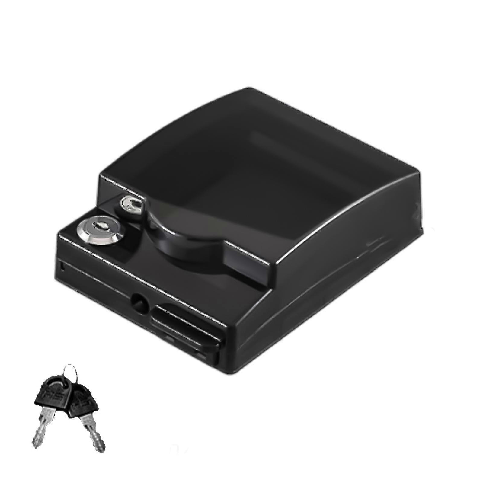 Elegant Adhesive Locking Outlet Box Providing Superior Water Protective Home Accessory for Garden and Patios Area  Black