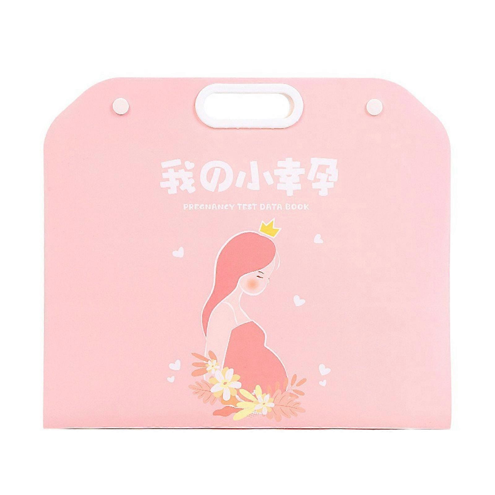 40/60 Pages Practical File Folder Pregnancy Check List Storage Booklet Pregnant Report Document Organizers for Woman  Red