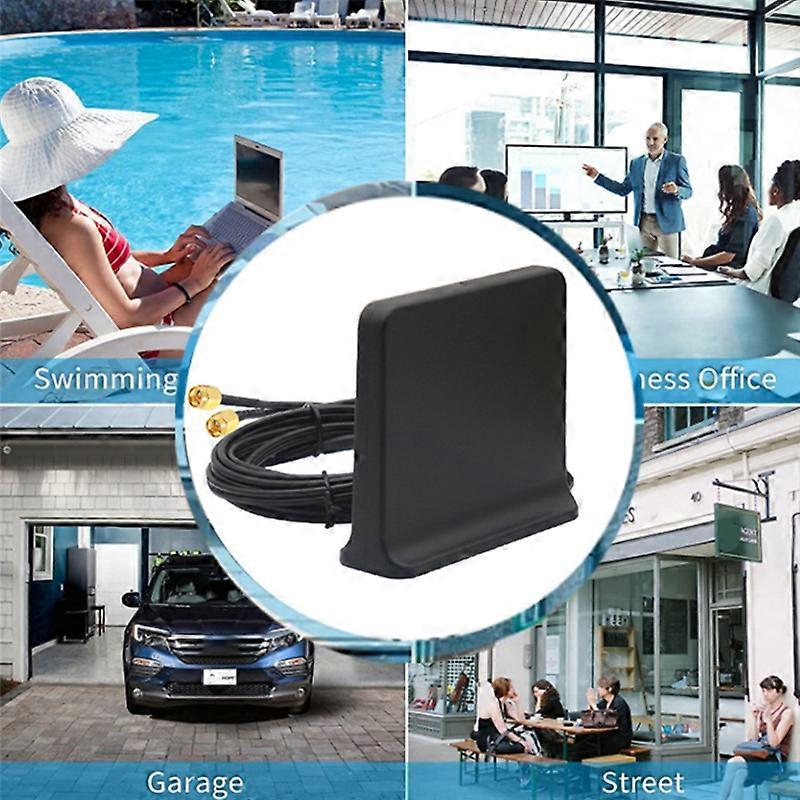 12Dbi 600-6000Mhz External Omni WiFi Antenna(Black SMA Male)