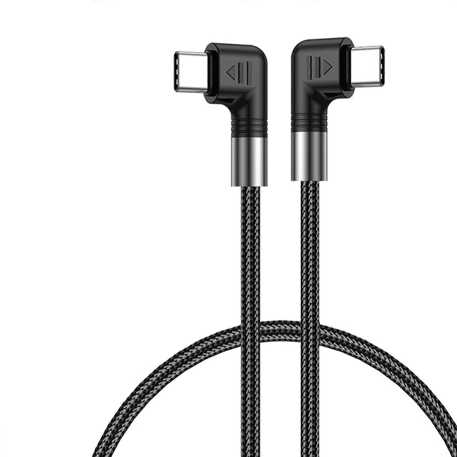 Right Angle USB C to USB C Charger Cable Type C Fast Charging Cable For Phone 15 Series 480Mbps USB C Data Cable